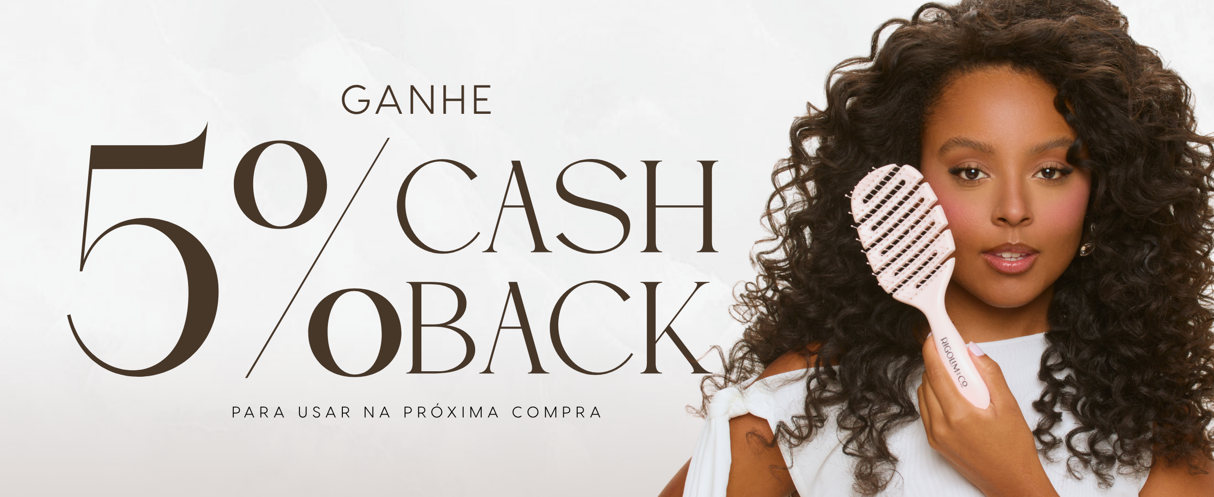 Ganhe 5% de cashback pra usar na próxima compra